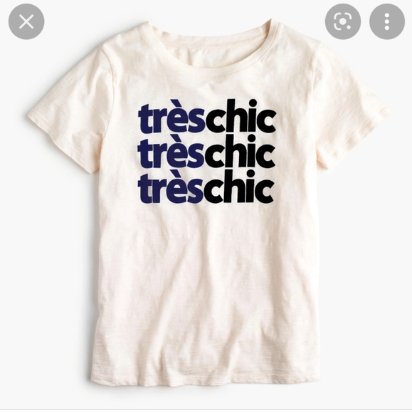 J. Crew Tops - J crew tres chic graphic tee